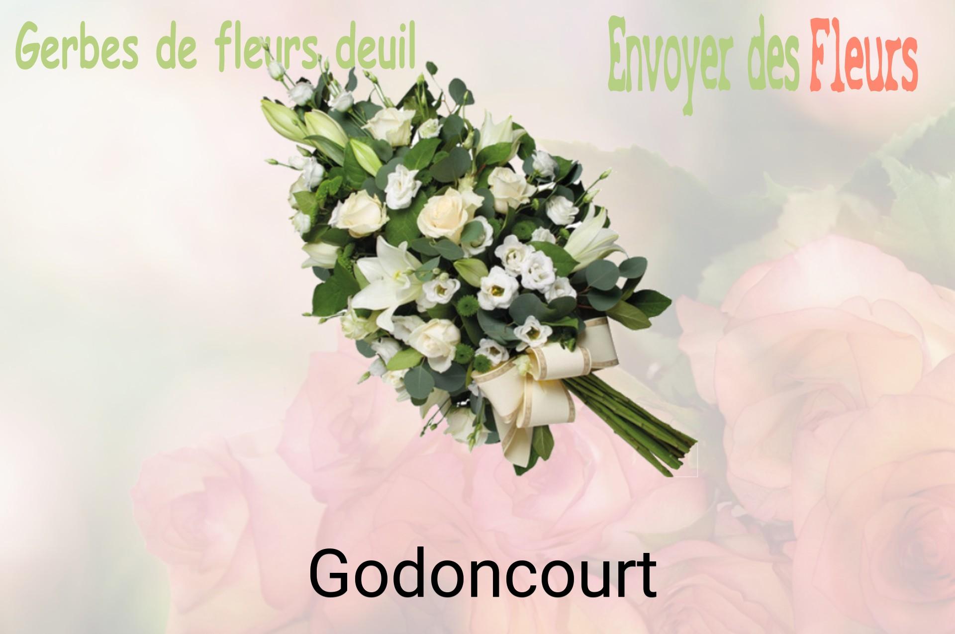 Gerbe de fleurs de deuil livrée à Godoncourt